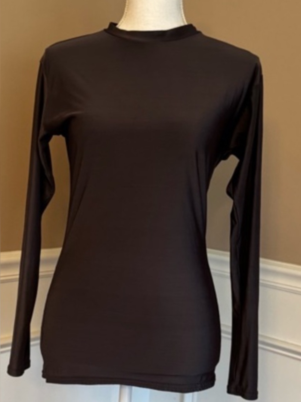 LG Women's Dark Charcoal Long Sleeve Crewneck Top